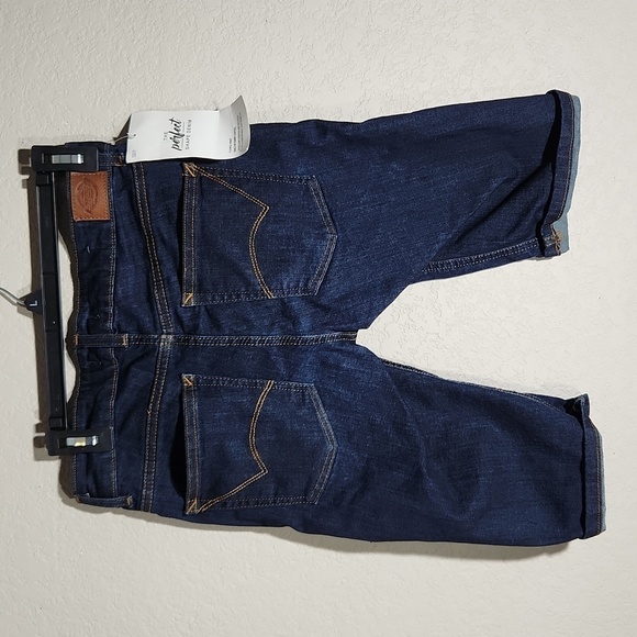 Dickies Shorts Womens Size 2 Bermuda the perfect shape denim long shorts NEW NWT - Picture 1 of 12